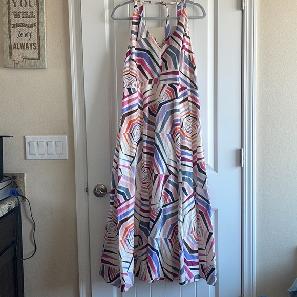 kate spade Dresses & Skirts - Kate Spade ♠️ maxi dress size 10 adjustable neck & multi colored in euc